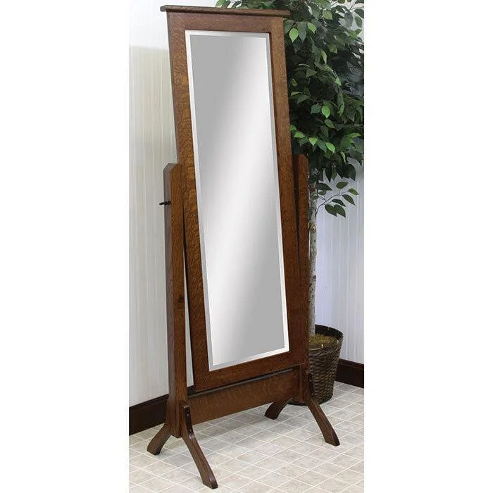 Amish Traditional Shaker Cheval Mirror