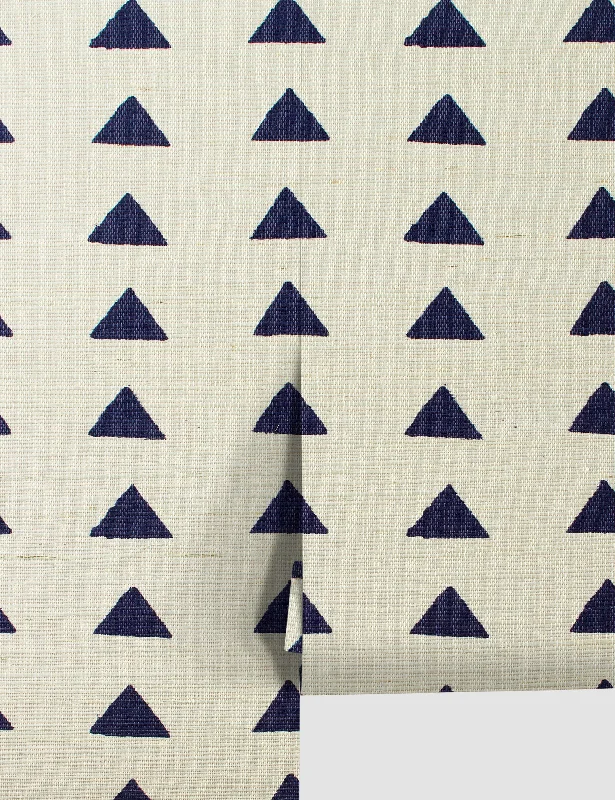 Triangles Grasscloth Wallpaper By Nathan Turner