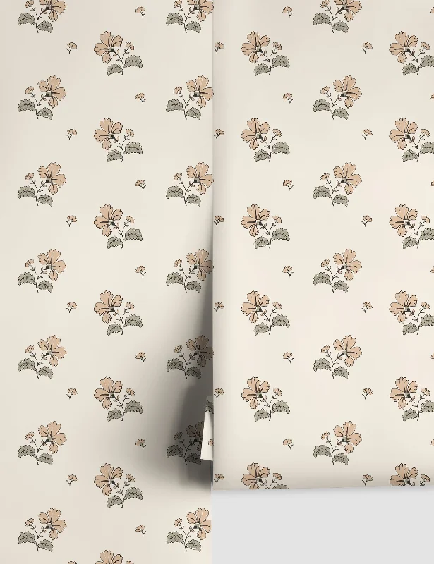 Vintage Floral Wallpaper by Rylee + Cru