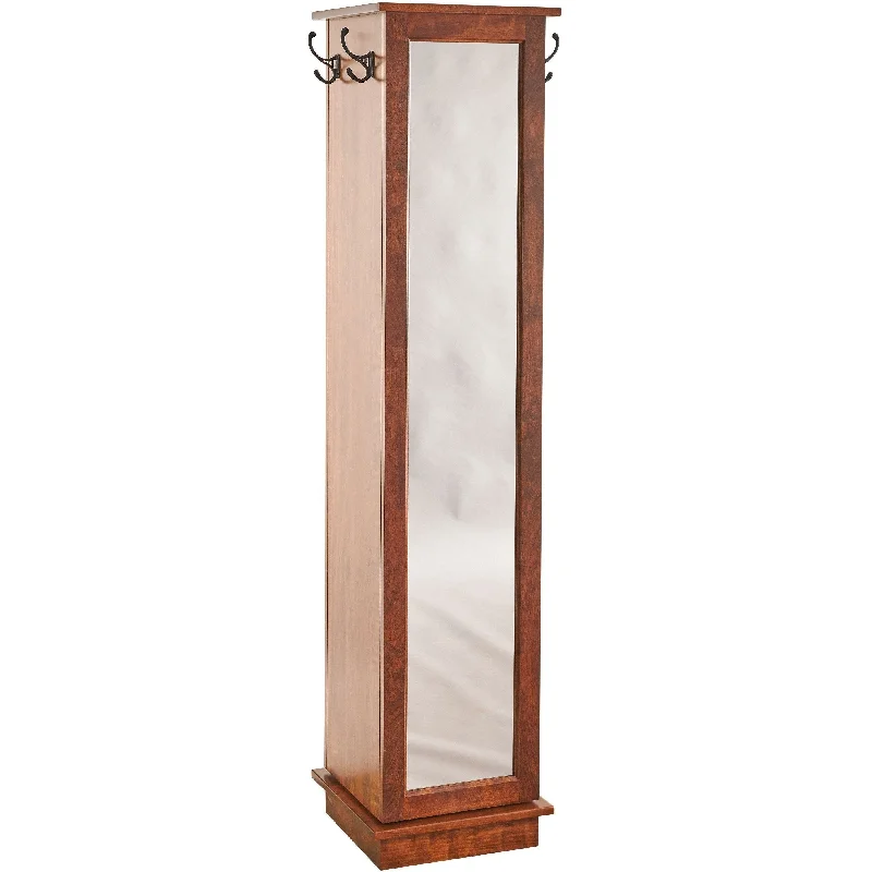 QW Amish Swivel Mirror Closet Organizer