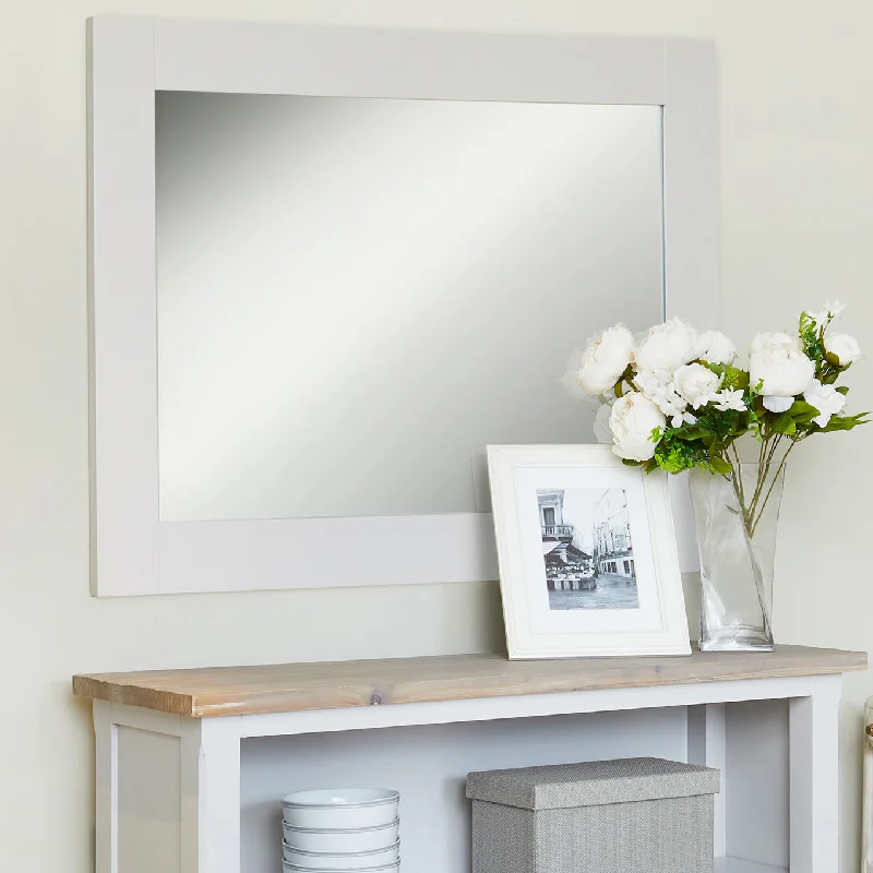 Ridley Grey Overmantle Wall Mirror Landscape or Portrait