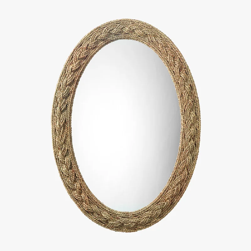 Wyman Braided Seagrass Mirror