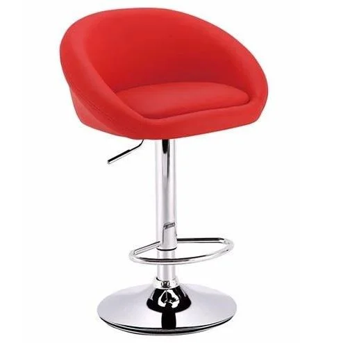 Apollo Upholstered Red Gas Lift Bar Stool