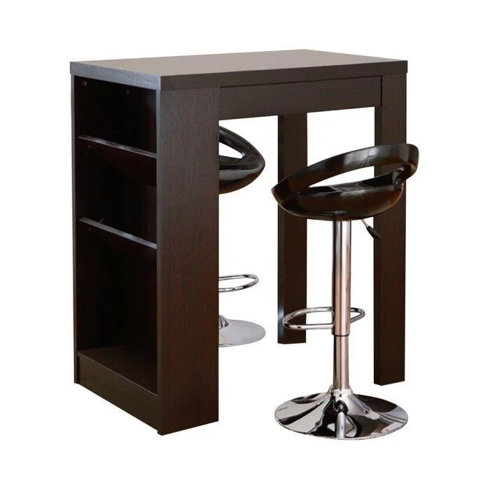 Eliza Bar with Wine Storage with 2 Bar stools