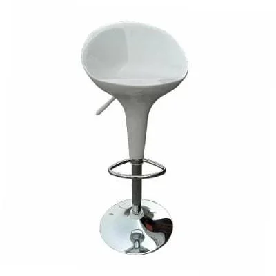 High Bar Stool - White