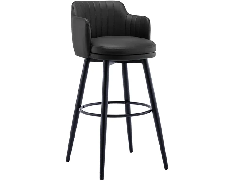 Nappa High Stool Chair