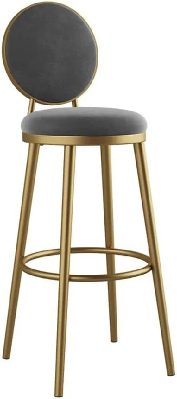 Plush Fabric Bar Stool (One)