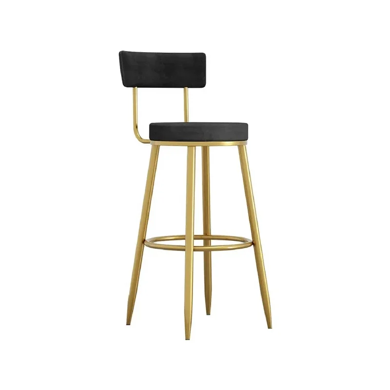 Plush Fabric Bar Stool