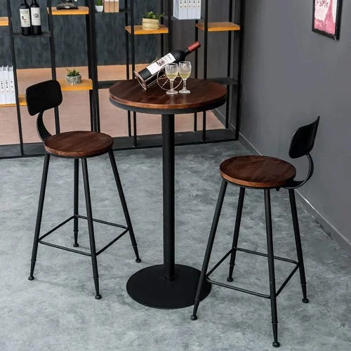 SYERT Retro Bar Stool & Table Set