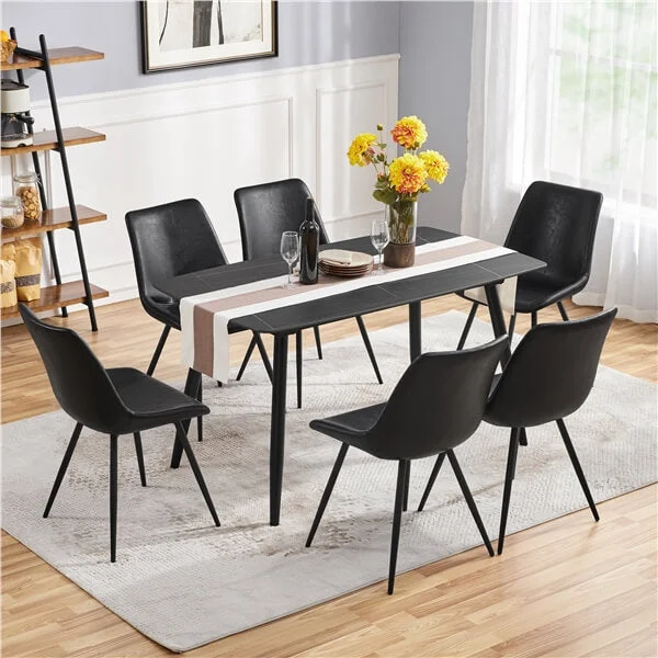 Yaheetech Dining Room Chairs Set of 6 Mid Century Dining Chairs